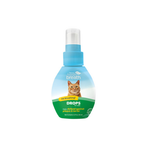 FBDR2.2Z-CT TropiClean Fresh Breath Oral Care Drops for Cats, 2oz 1
